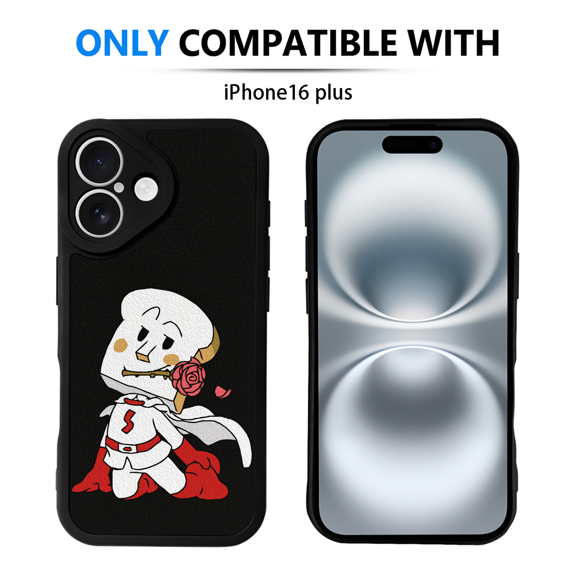 （画像用） アンパンマン Anpanman 【iPhone 16シリーズ対応】シリコンスマホケース（レザー調） 材質：シリコン